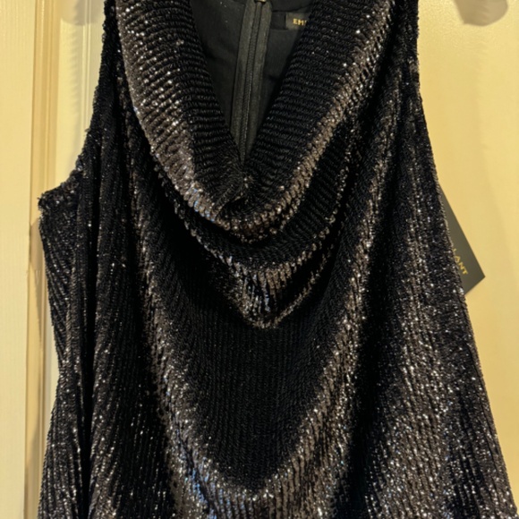 Emily Shalant sequin cowl neck top - Picture 4 of 5